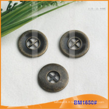 Bouton en alliage de zinc et boutons en métal et bouton de couture métallique BM1650